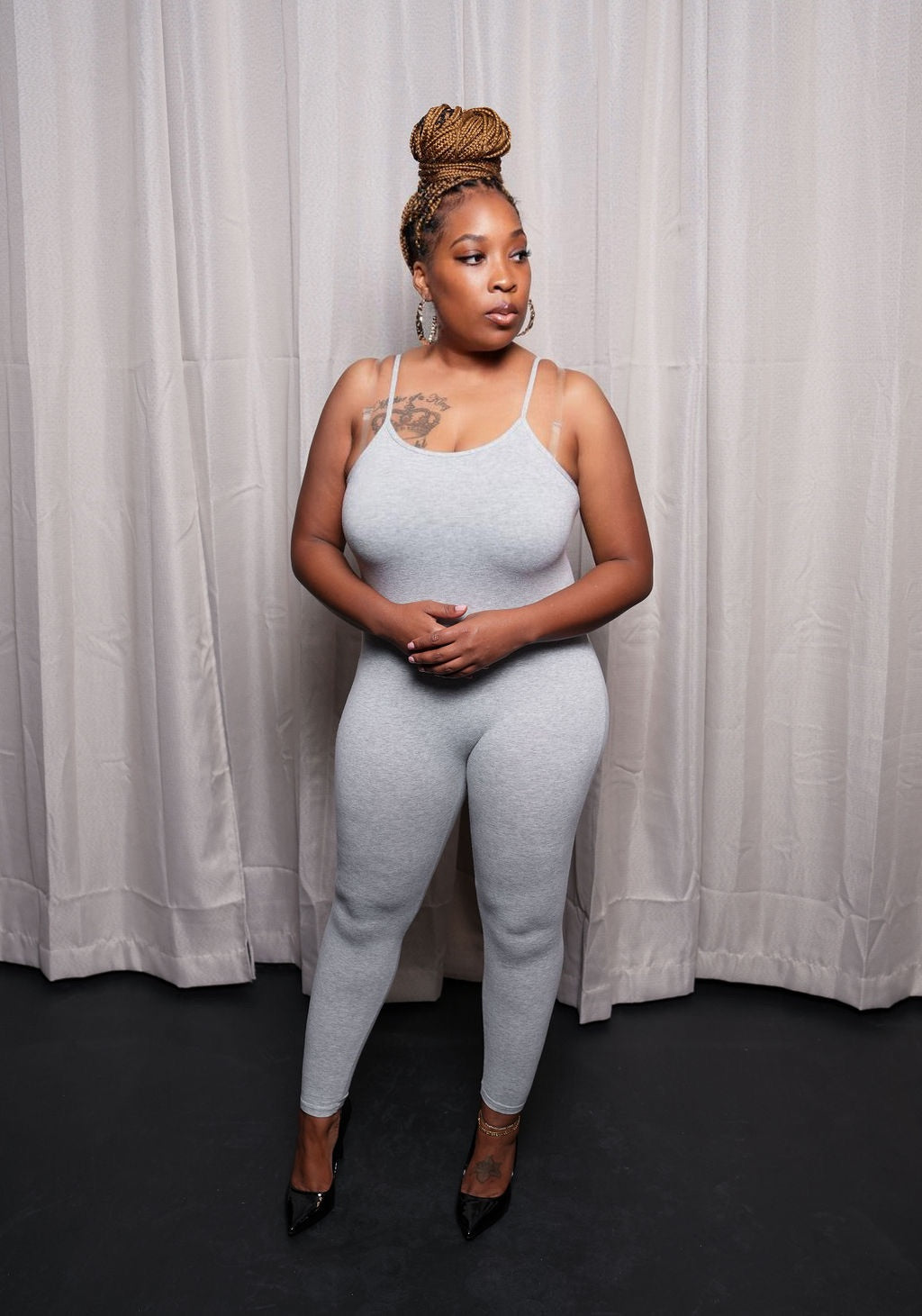 Kaiya Heather Grey Jumpsuit