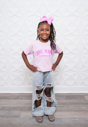 Girl Math Pink Youth Tee