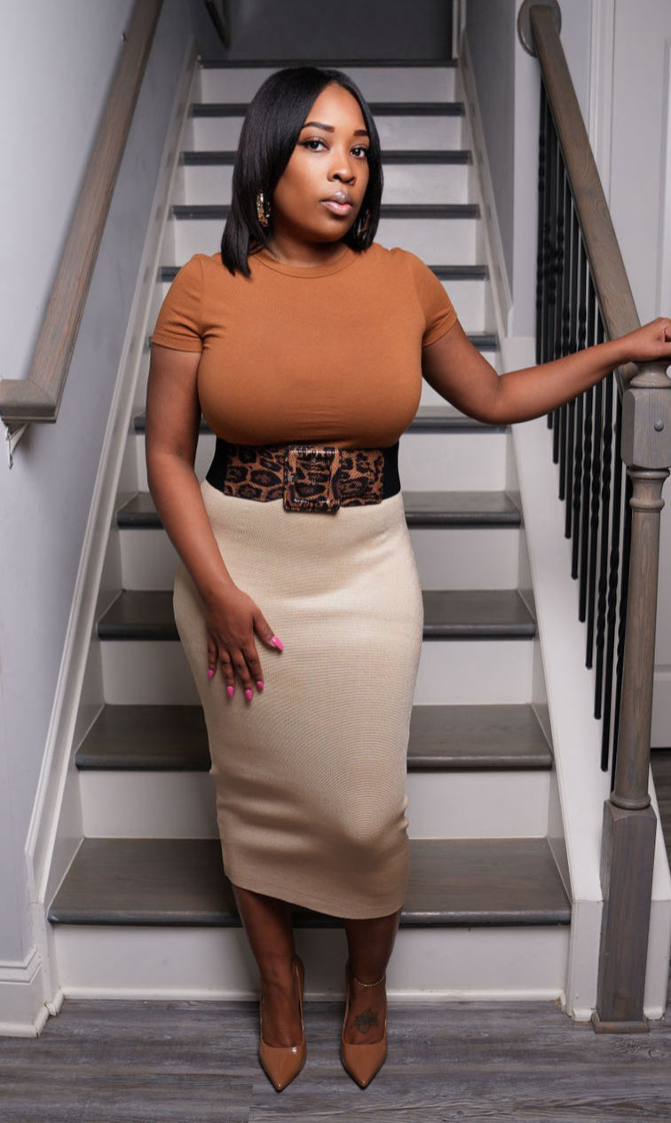 Ashantia Sand Midi Skirt