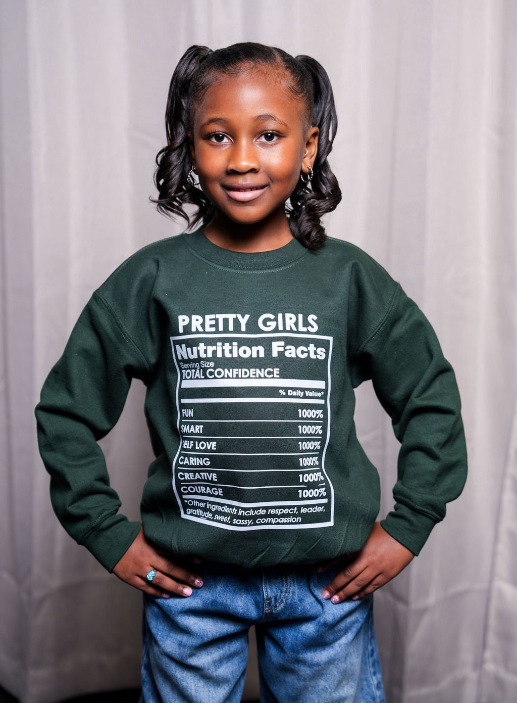 PGG Nutrition Facts Crew Neck (Youth Girls)