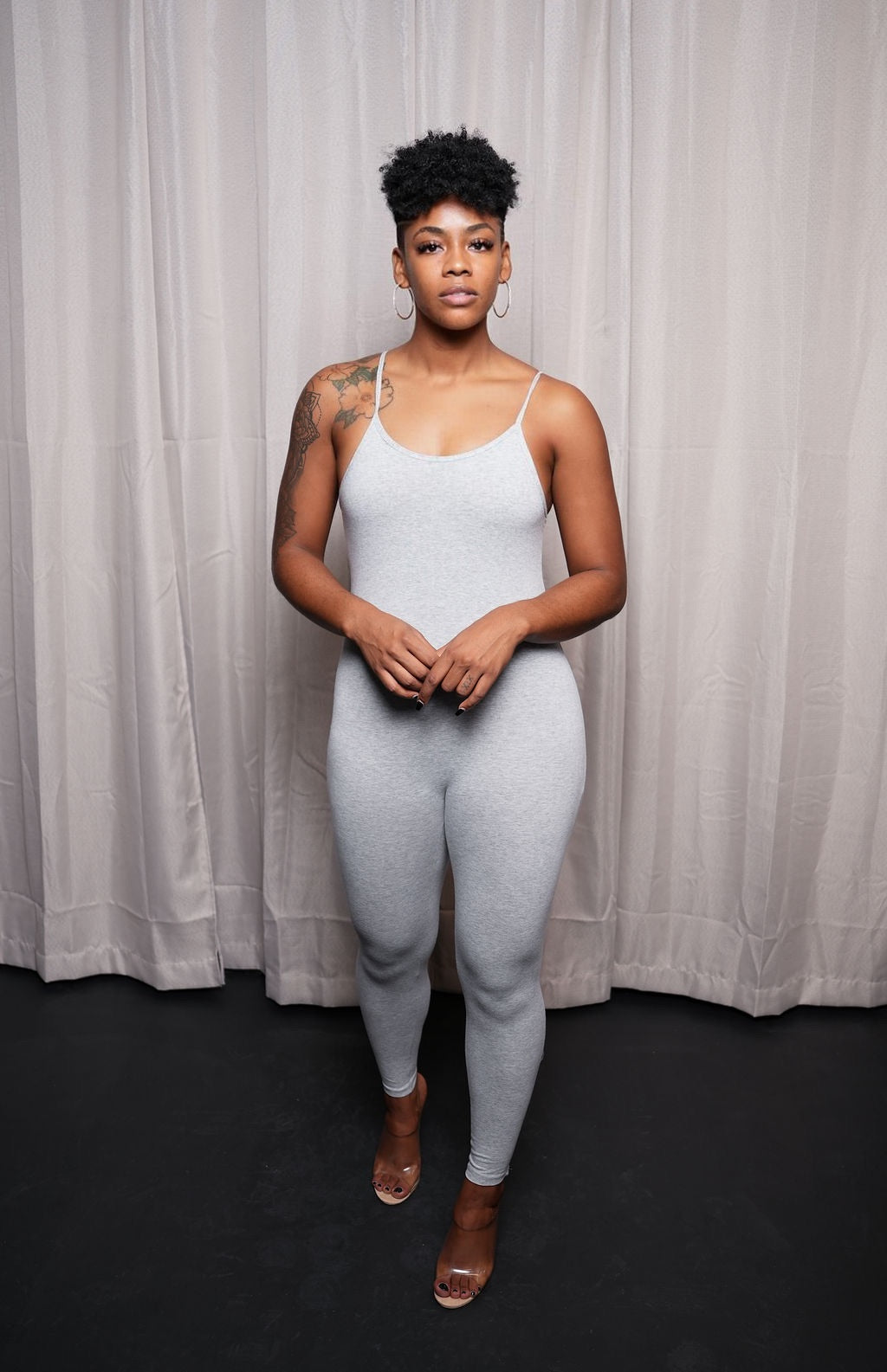 Kaiya Heather Grey Jumpsuit