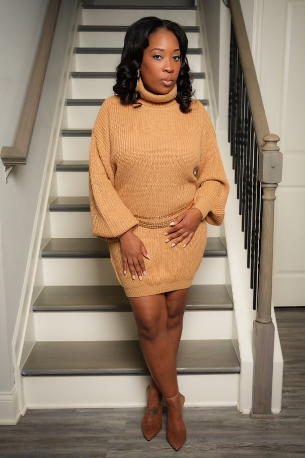 Nikki Sand Sweater Dress