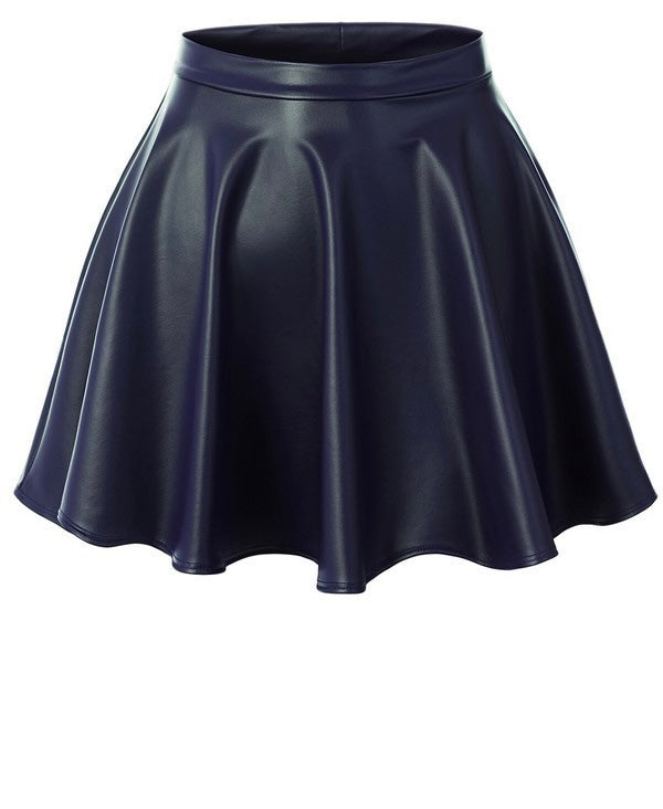 Javonne Navy Skater Skirt