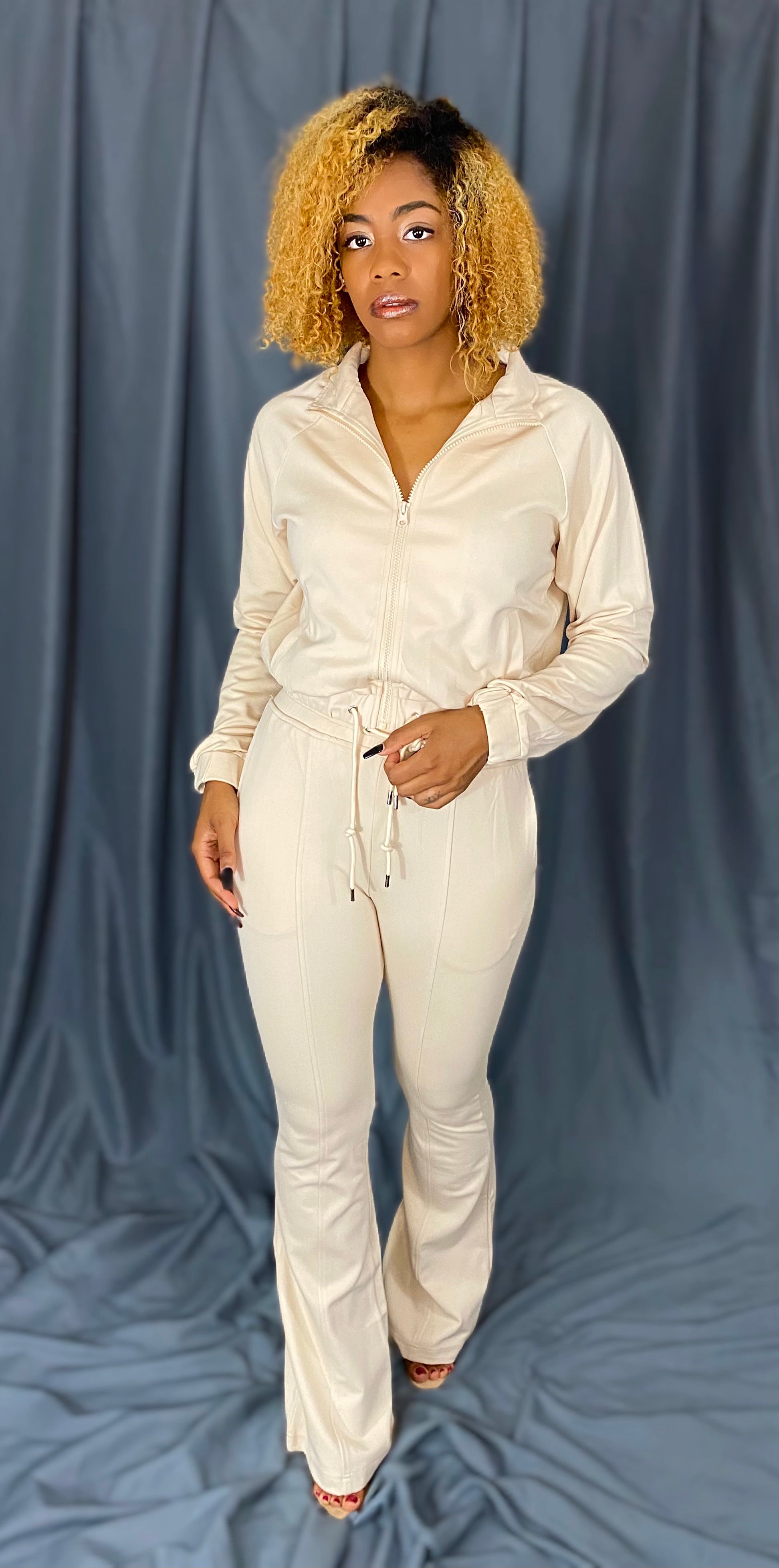 Skylar Cream Track Suit