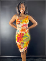 Stacey Tribal Tye Dye Dress